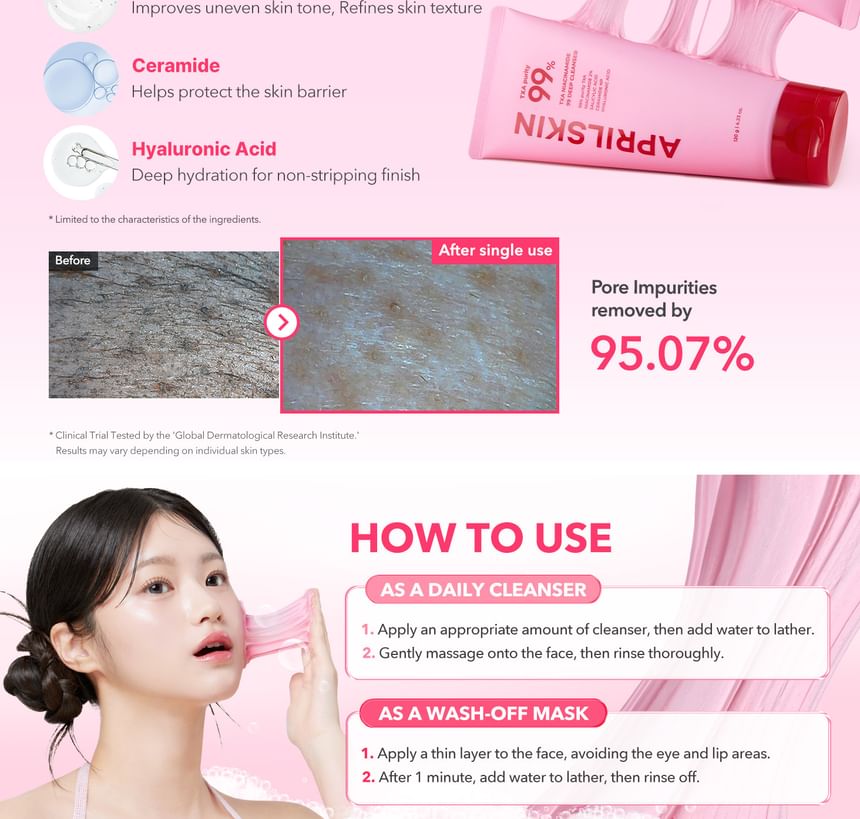APRILSKIN - TXA Niacinamide 99 Deep Cleanser