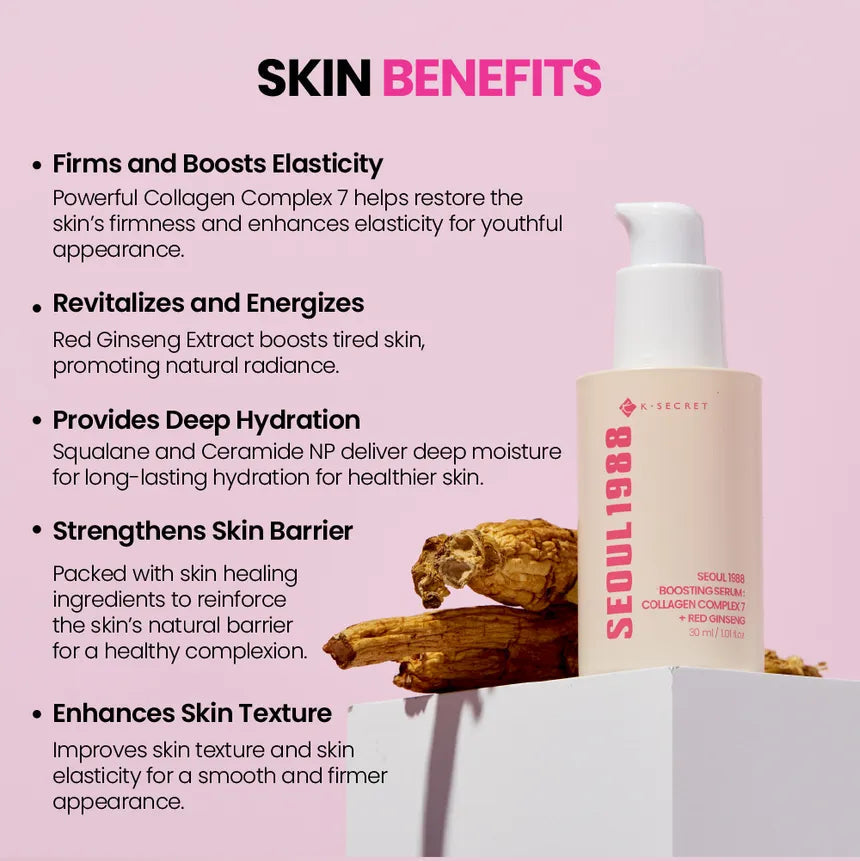 KSECRET - SEOUL 1988 Boosting Serum : Collagen Complex 7 + Red Ginseng