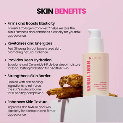 KSECRET - SEOUL 1988 Boosting Serum : Collagen Complex 7 + Red Ginseng