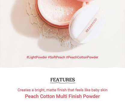 SKINFOOD - Peach Cotton Multi Finish Powder (Small) 5g
