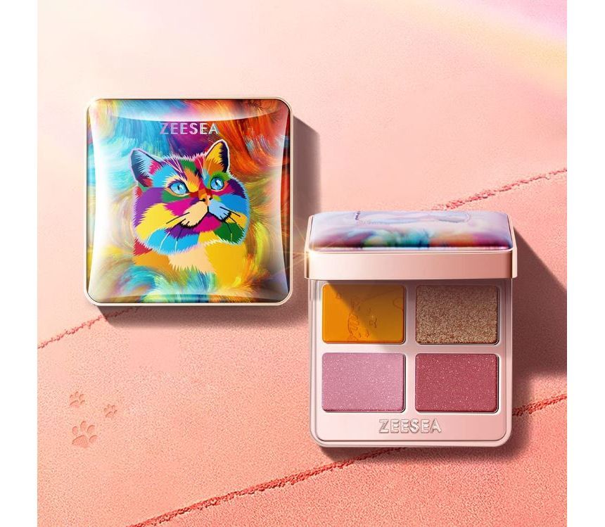 ZEESEA - COLORFUL ANIMAL FOUR-COLOR EYESHADOW X03