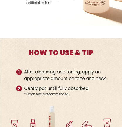 KSECRET - SEOUL 1988 Essence : Snail Mucin 97% + Rice