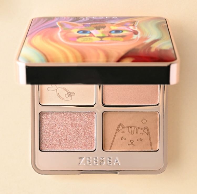 ZEESEA - COLORFUL ANIMAL FOUR-COLOR EYESHADOW X01