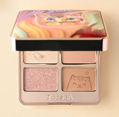 ZEESEA - COLORFUL ANIMAL FOUR-COLOR EYESHADOW X01