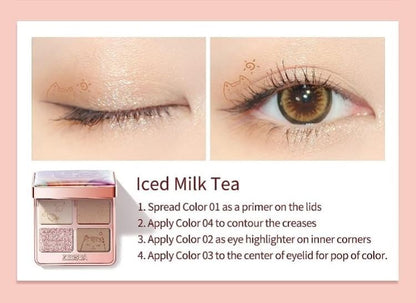 ZEESEA - COLORFUL ANIMAL FOUR-COLOR EYESHADOW X01