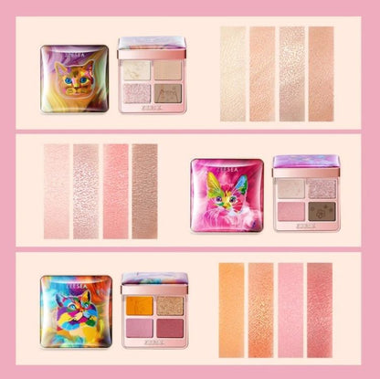 ZEESEA - COLORFUL ANIMAL FOUR-COLOR EYESHADOW X03