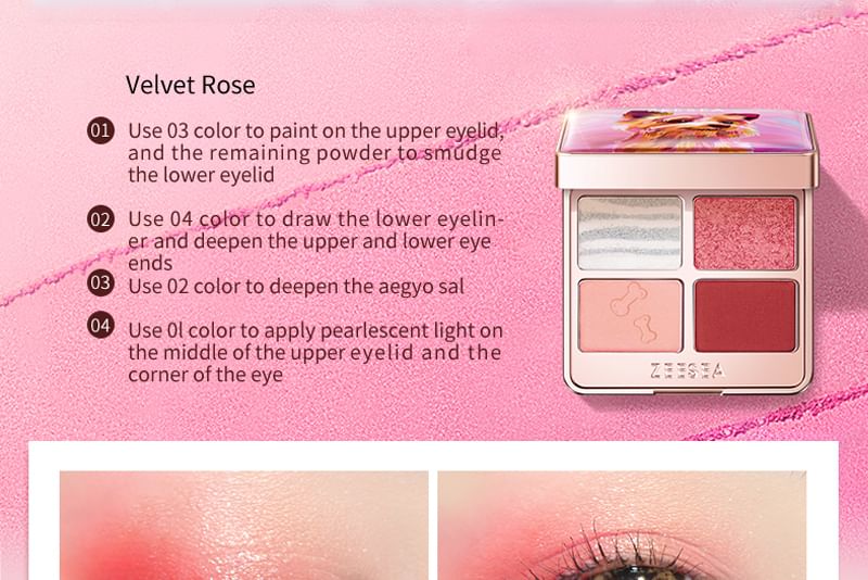 ZEESEA - Cure Puppy 4-Color Eyeshadow - P03