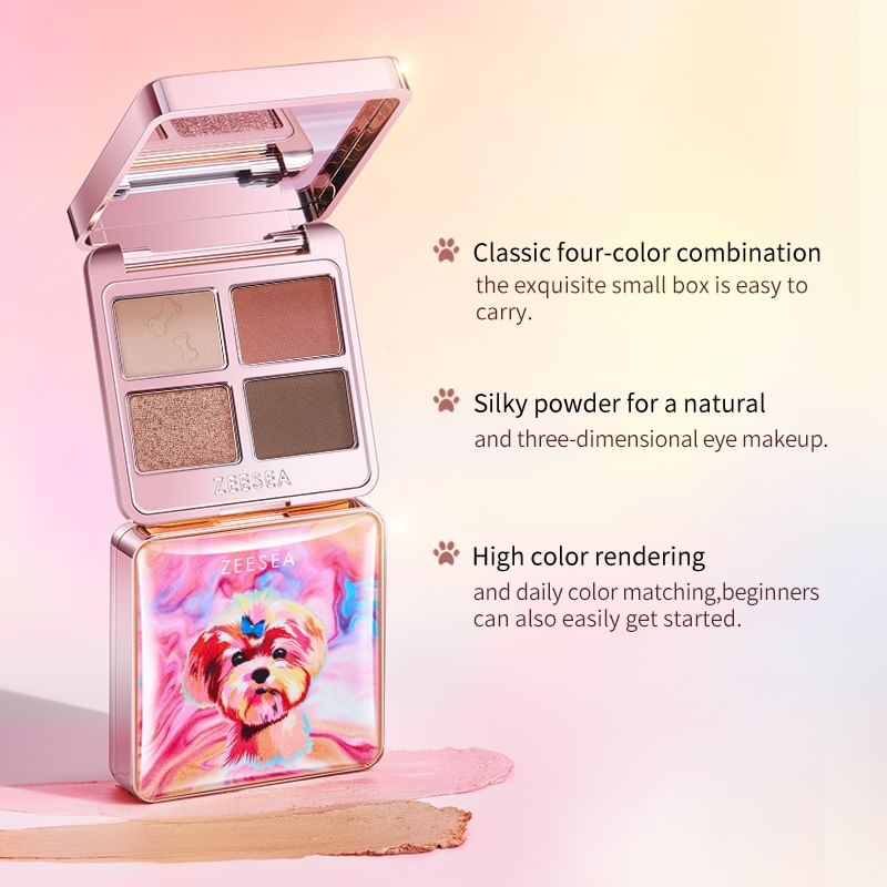 ZEESEA - Cure Puppy 4-Color Eyeshadow - P03