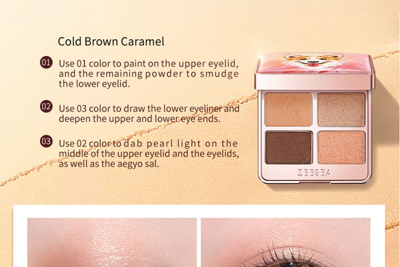 ZEESEA - Cure Puppy 4-Color Eyeshadow - P05