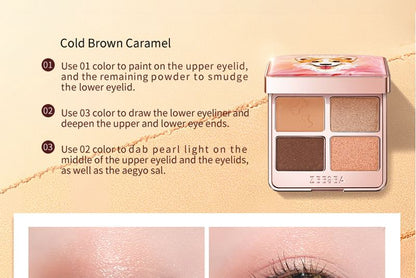 ZEESEA - Cure Puppy 4-Color Eyeshadow - P05
