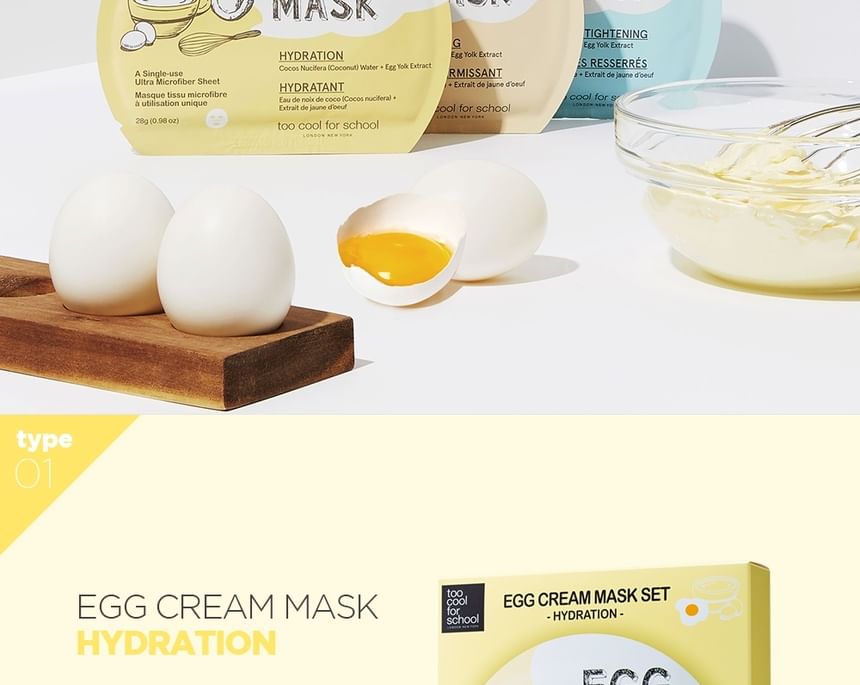 too cool for school - Egg-Ssential Skincare Mini Set