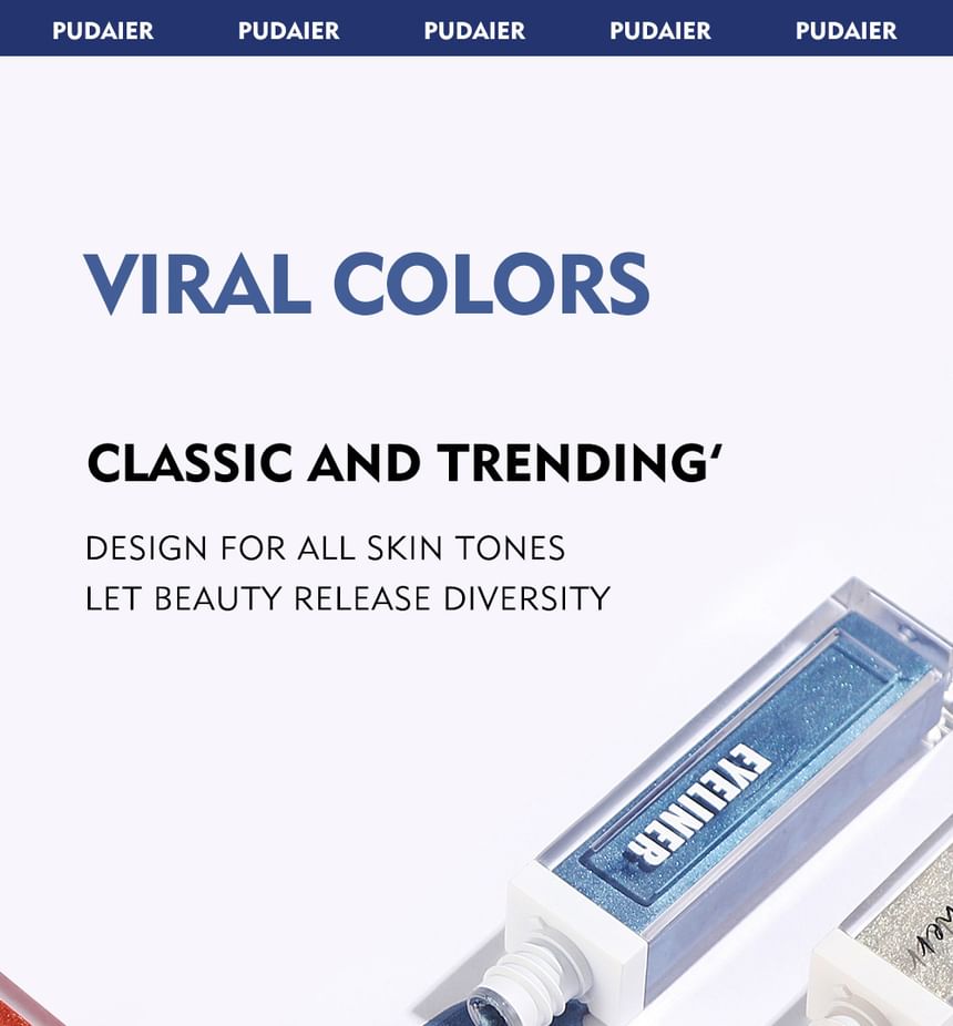 Pudaier - Waterproof Metallic Liquid Eyeliner