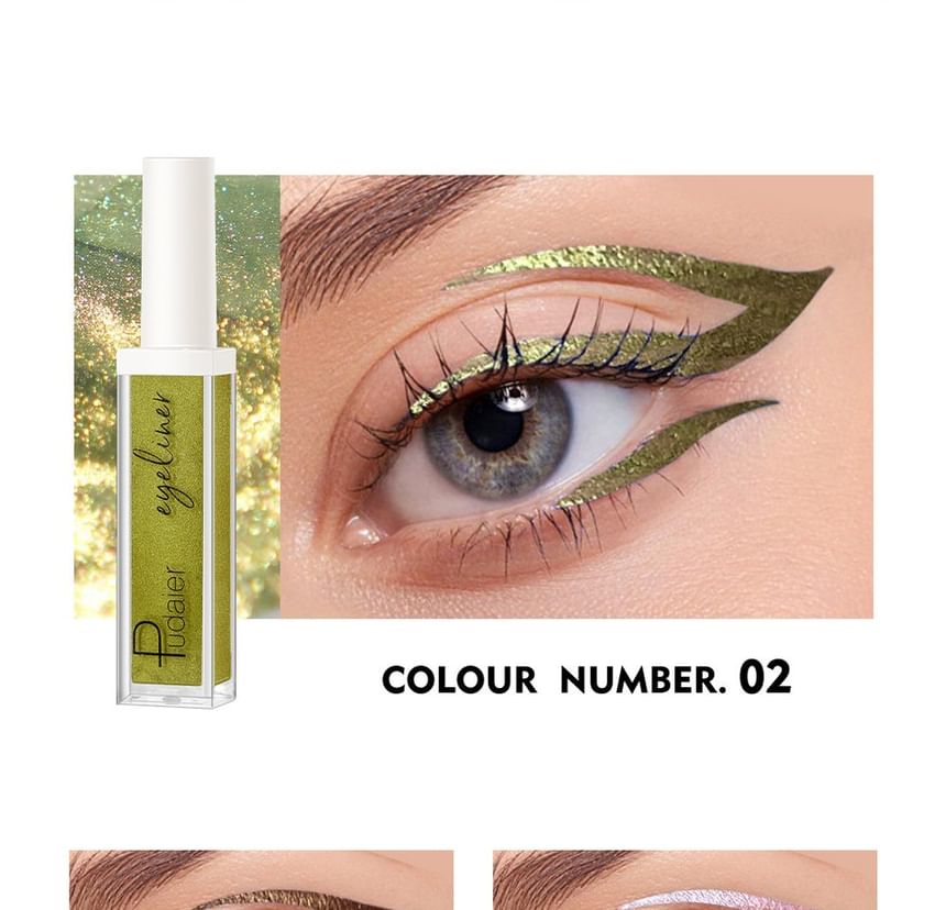 Pudaier - Waterproof Metallic Liquid Eyeliner