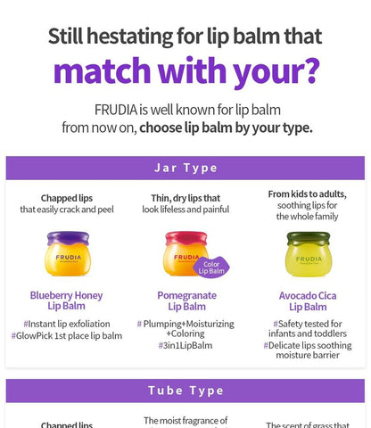FRUDIA - Blueberry Hydrating Honey Lip Balm