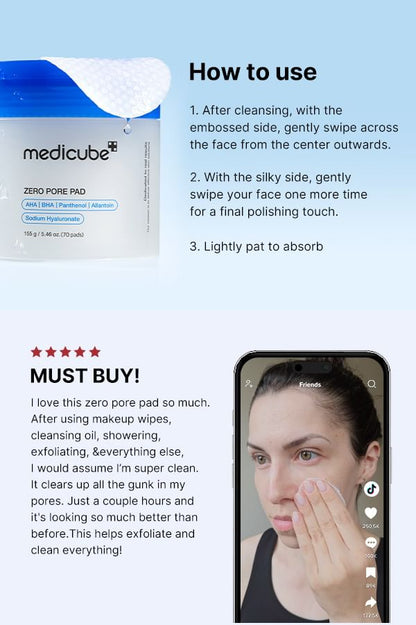 medicube - Zero Pore Pad 2.0