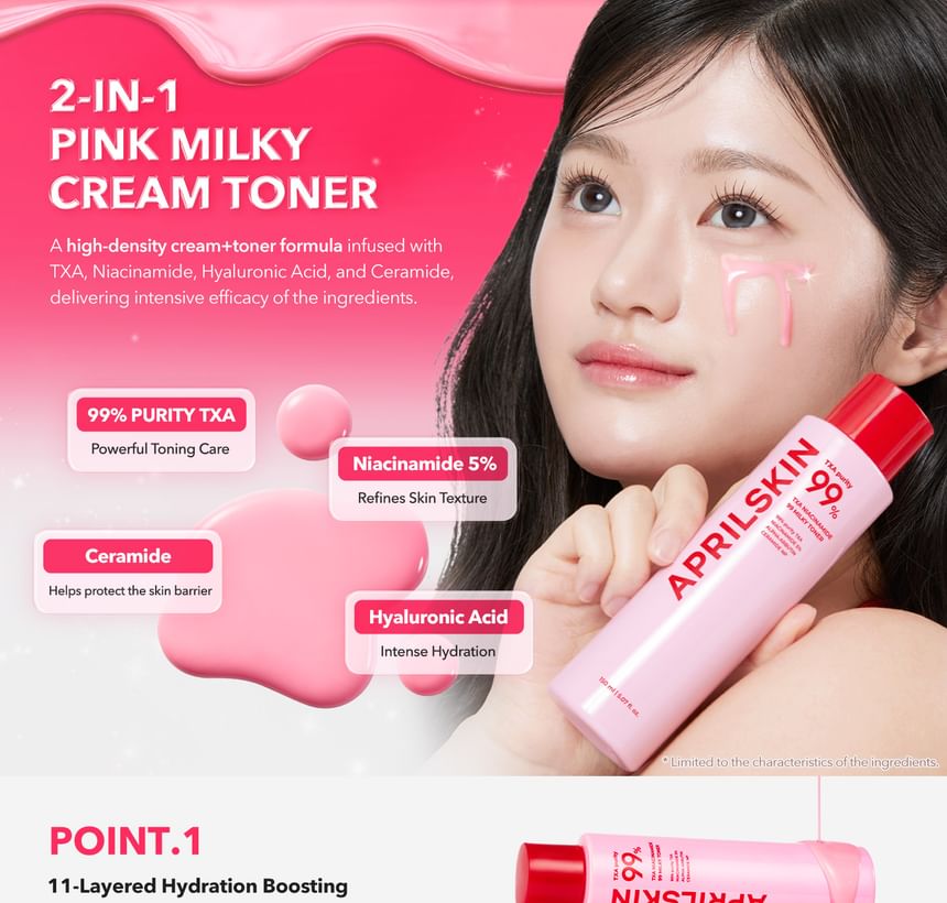 APRILSKIN - TXA Niacinamide 99 Milky Toner
