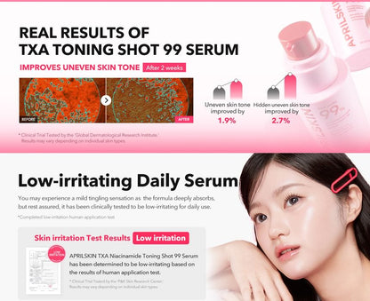 APRILSKIN - TXA Niacinamide Toning Shot 99 Serum
