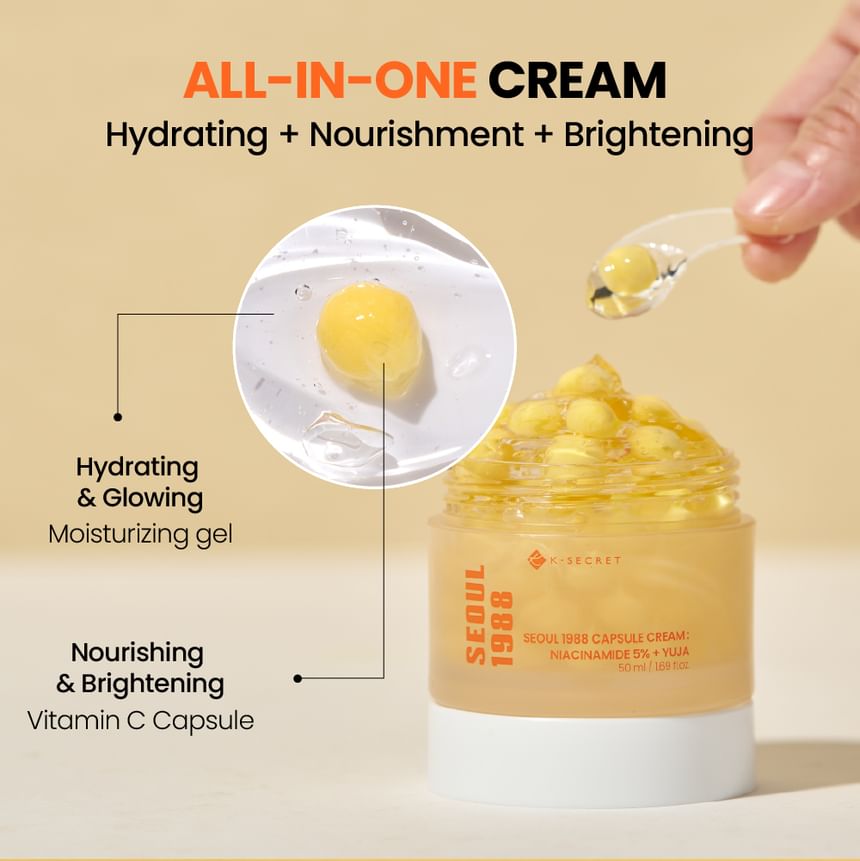 KSECRET - SEOUL 1988 Capsule Cream : Niacinamide 5% + Yuja