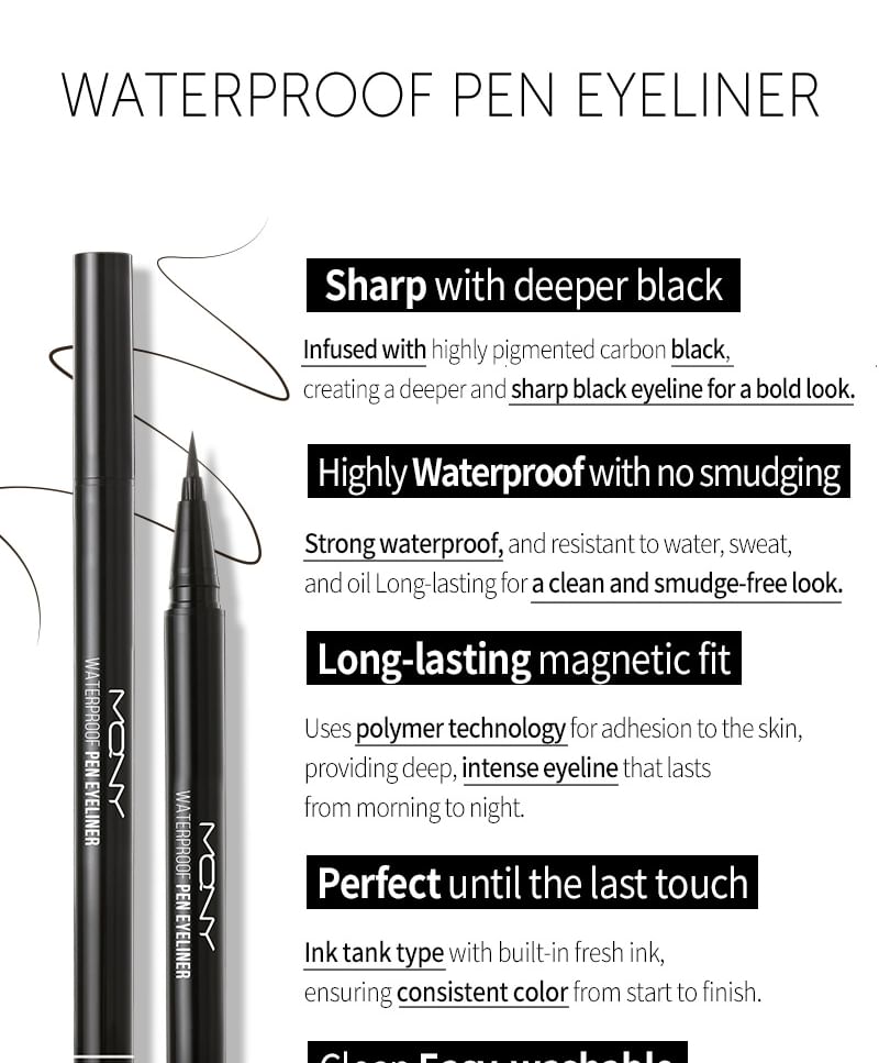 MQNY - MQNY Waterproof Pen Eyeliner - 3 Colors
