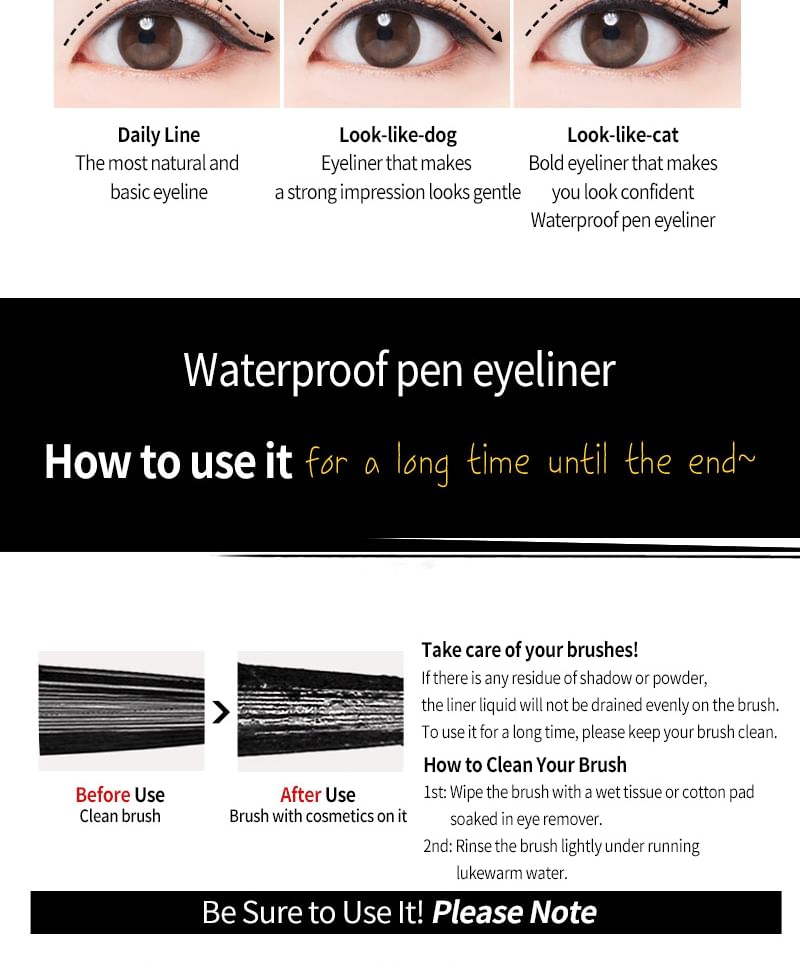 MQNY - MQNY Waterproof Pen Eyeliner - 3 Colors