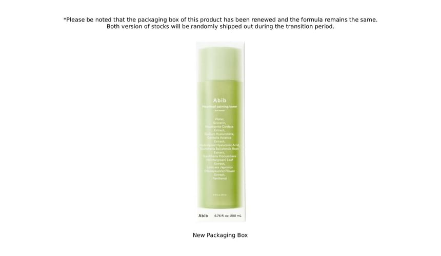 Abib - Heartleaf Calming Toner Skin Booster