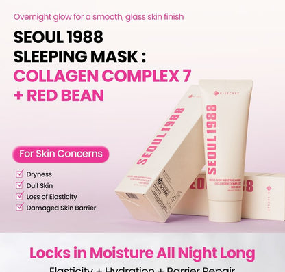 KSECRET - SEOUL 1988 Sleeping Mask : Collagen Complex 7 + Red Bean