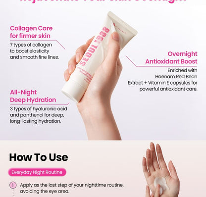 KSECRET - SEOUL 1988 Sleeping Mask : Collagen Complex 7 + Red Bean