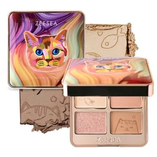 ZEESEA - COLORFUL ANIMAL FOUR-COLOR EYESHADOW X01